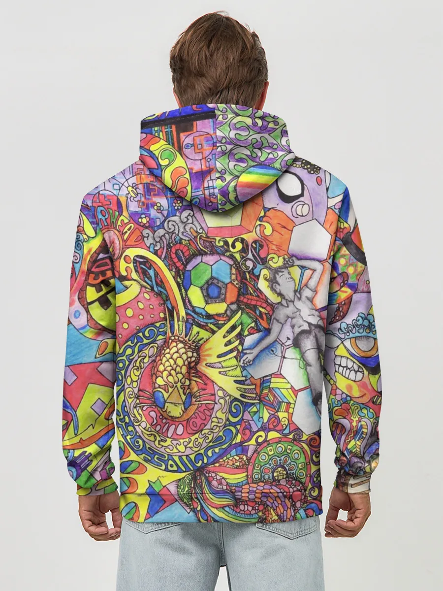 Худи мужской база хлопок / ПСИХОДЕЛИКА / PSYHODELICA