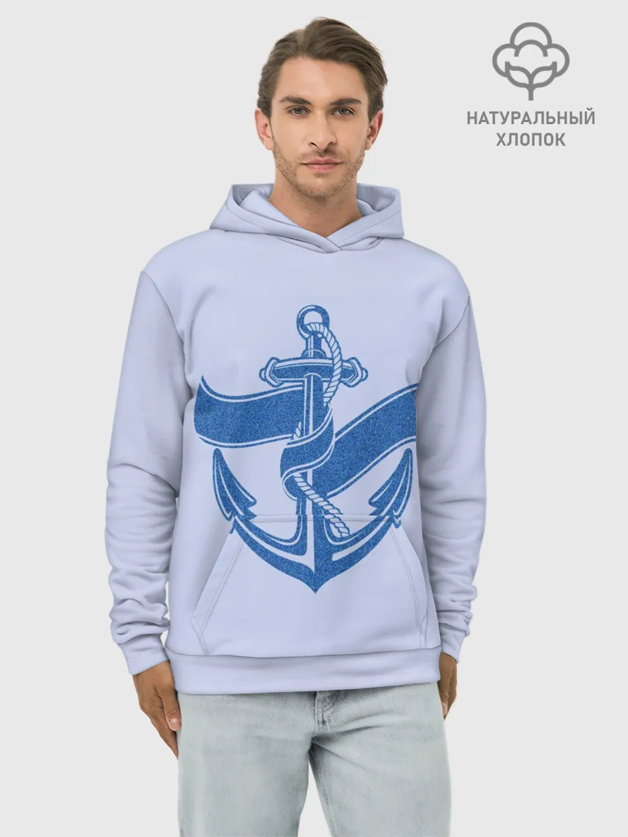 Худи мужской база хлопок / Якорь
