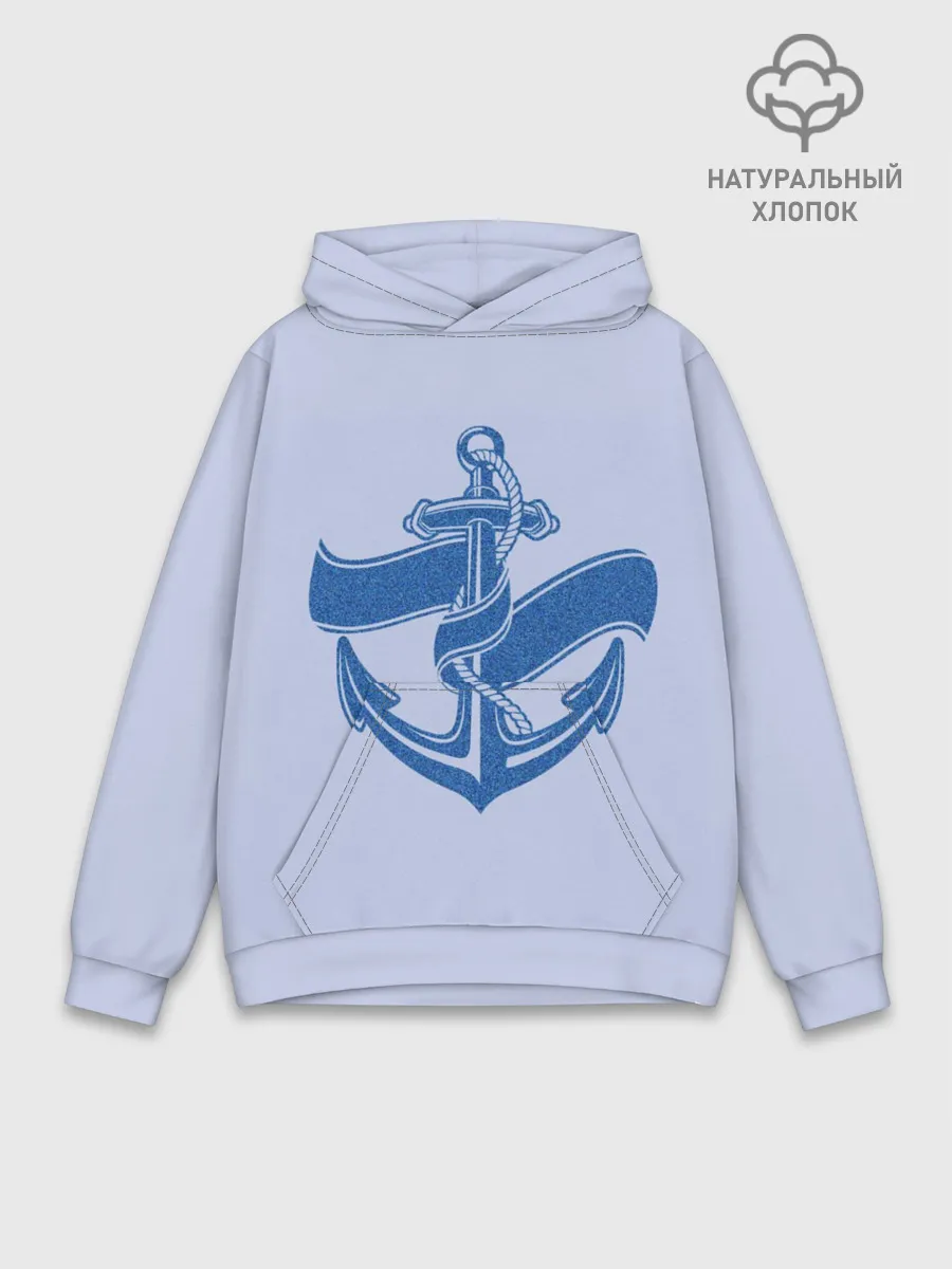 Худи мужской база хлопок / Якорь