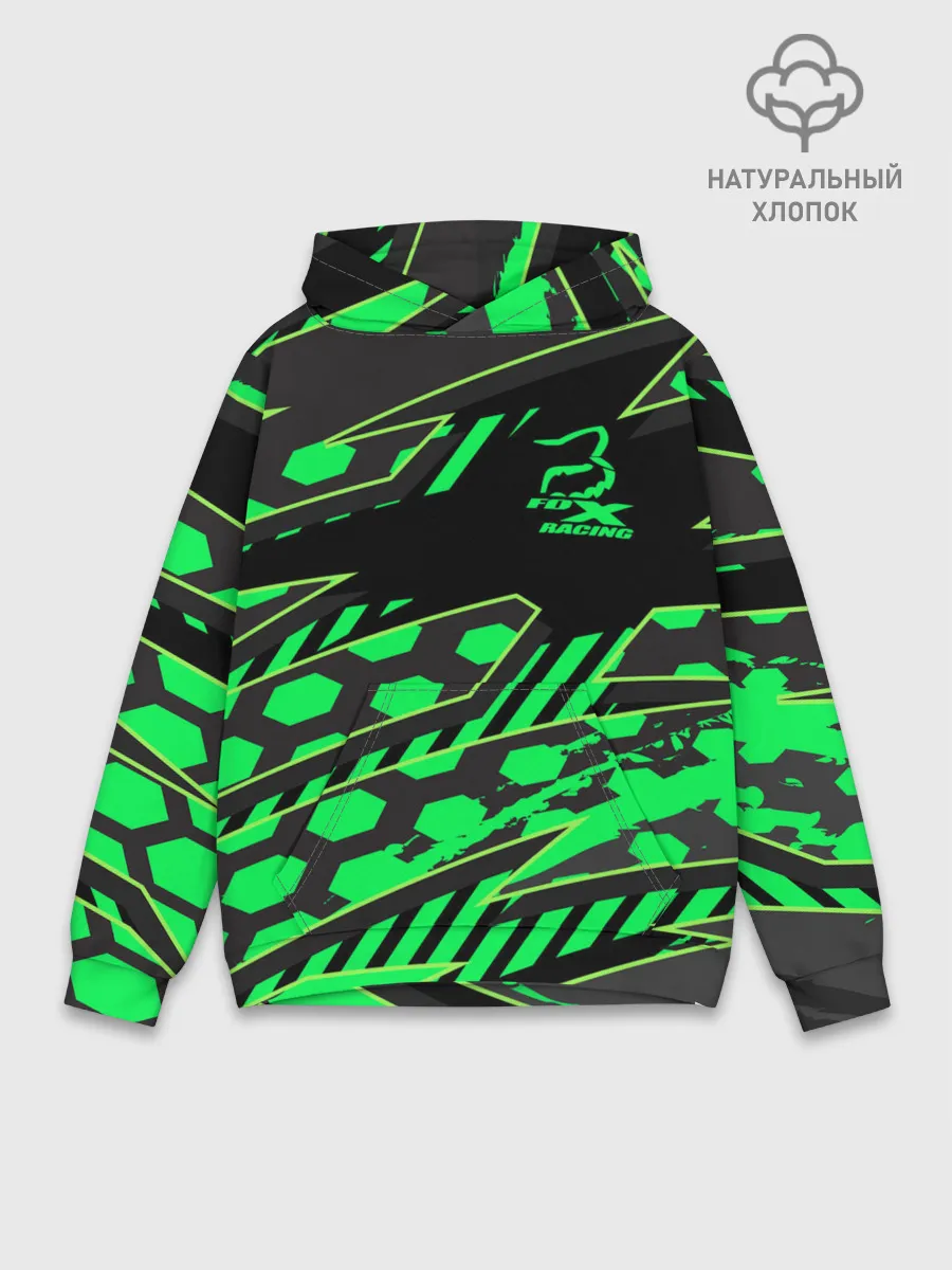 Худи мужской база хлопок / Форма для мотокросса FOX