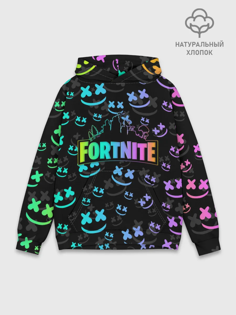 Худи мужской база хлопок / FORTNITE | MARSHMELLO
