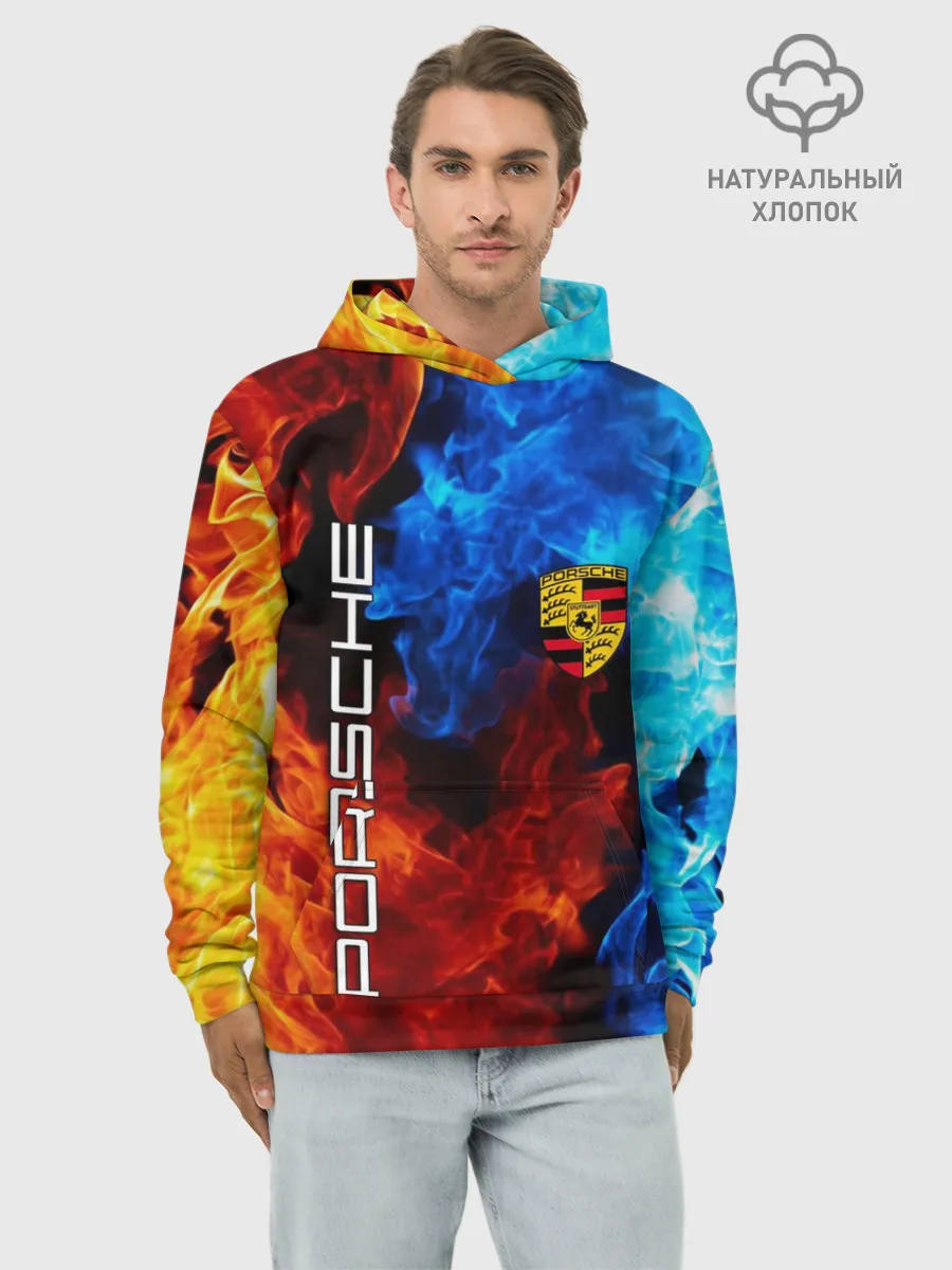 Худи мужской база хлопок / PORSCHE
