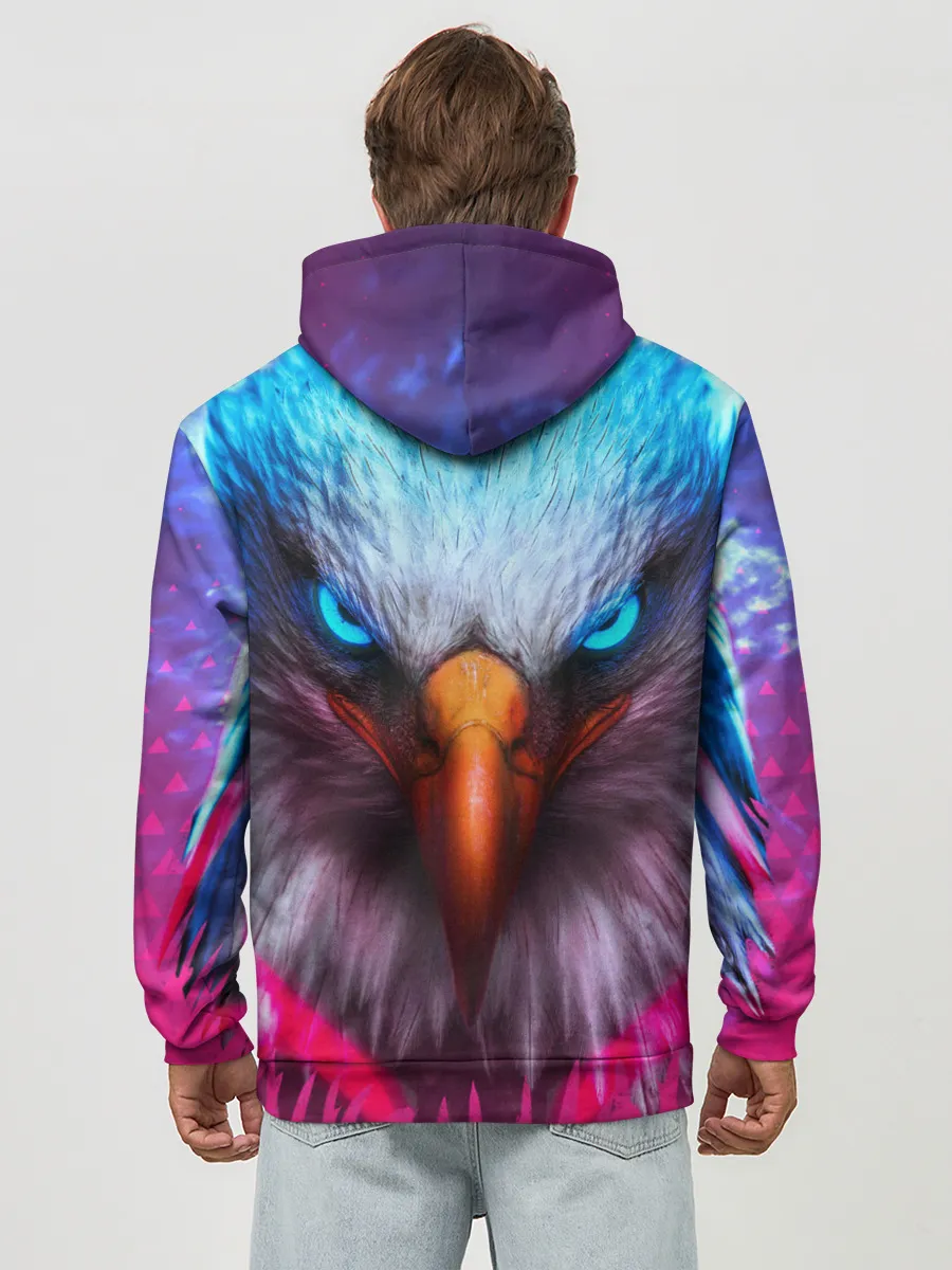 Худи мужской база хлопок / Взгляд орла