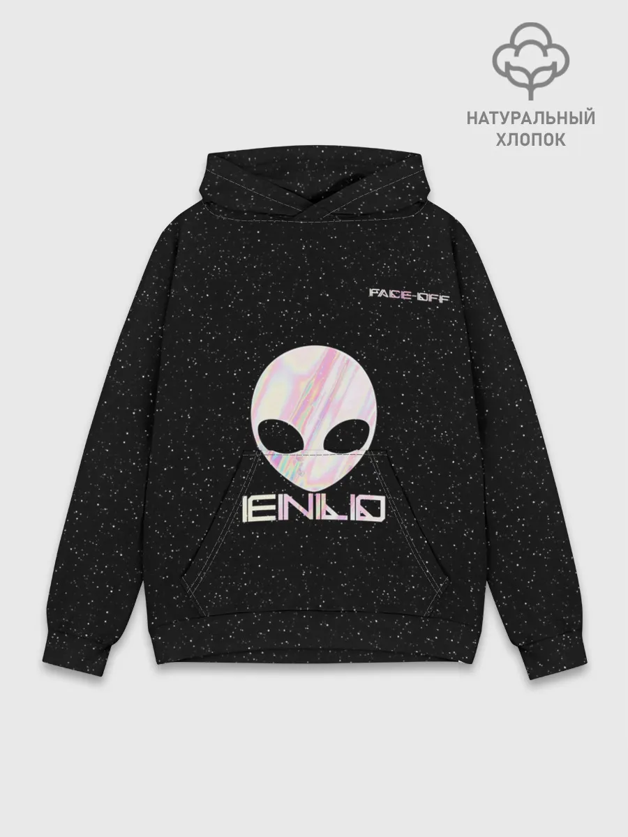 Худи мужской база хлопок / Face Off-Enlo