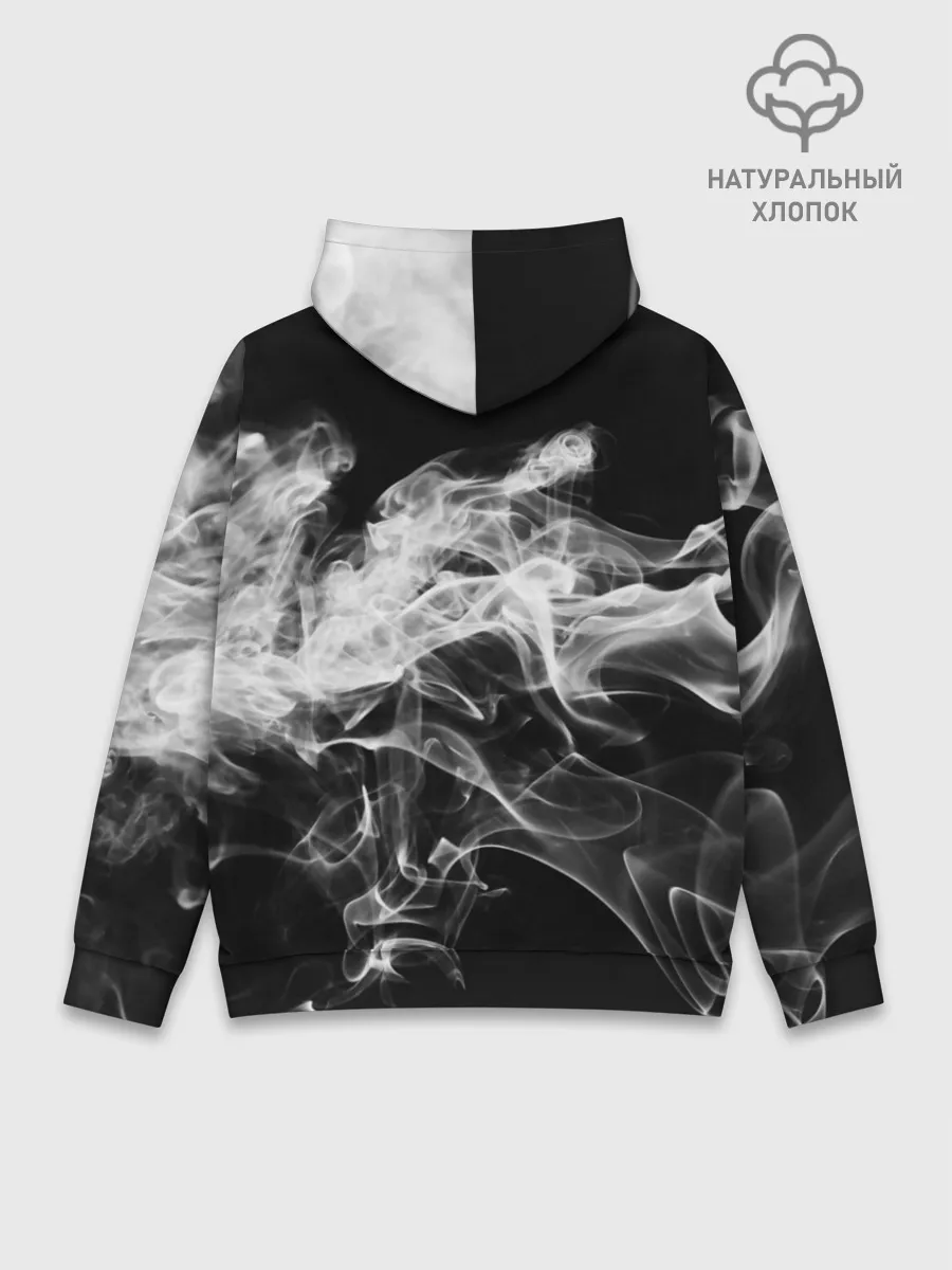 Худи мужской база хлопок / СЕРЫЙ ДЫМ