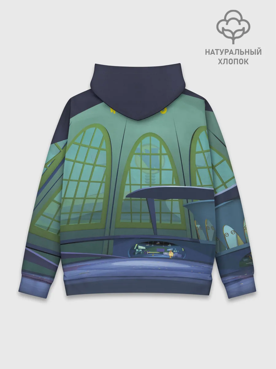 Худи мужской база хлопок / IQ Wacky Races