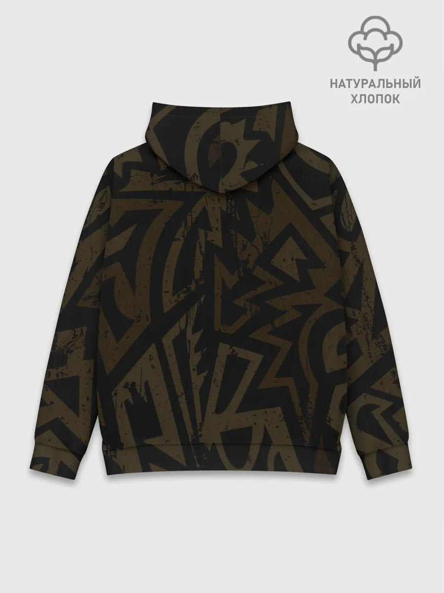 Худи мужской база хлопок / Тигровый стимпанк