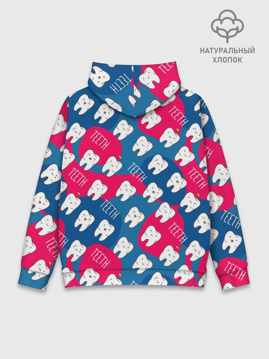 Худи мужской база хлопок / зубы