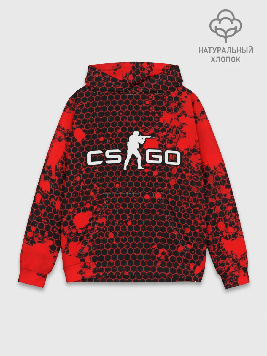 Худи мужской база хлопок / COUNTER STRIKE