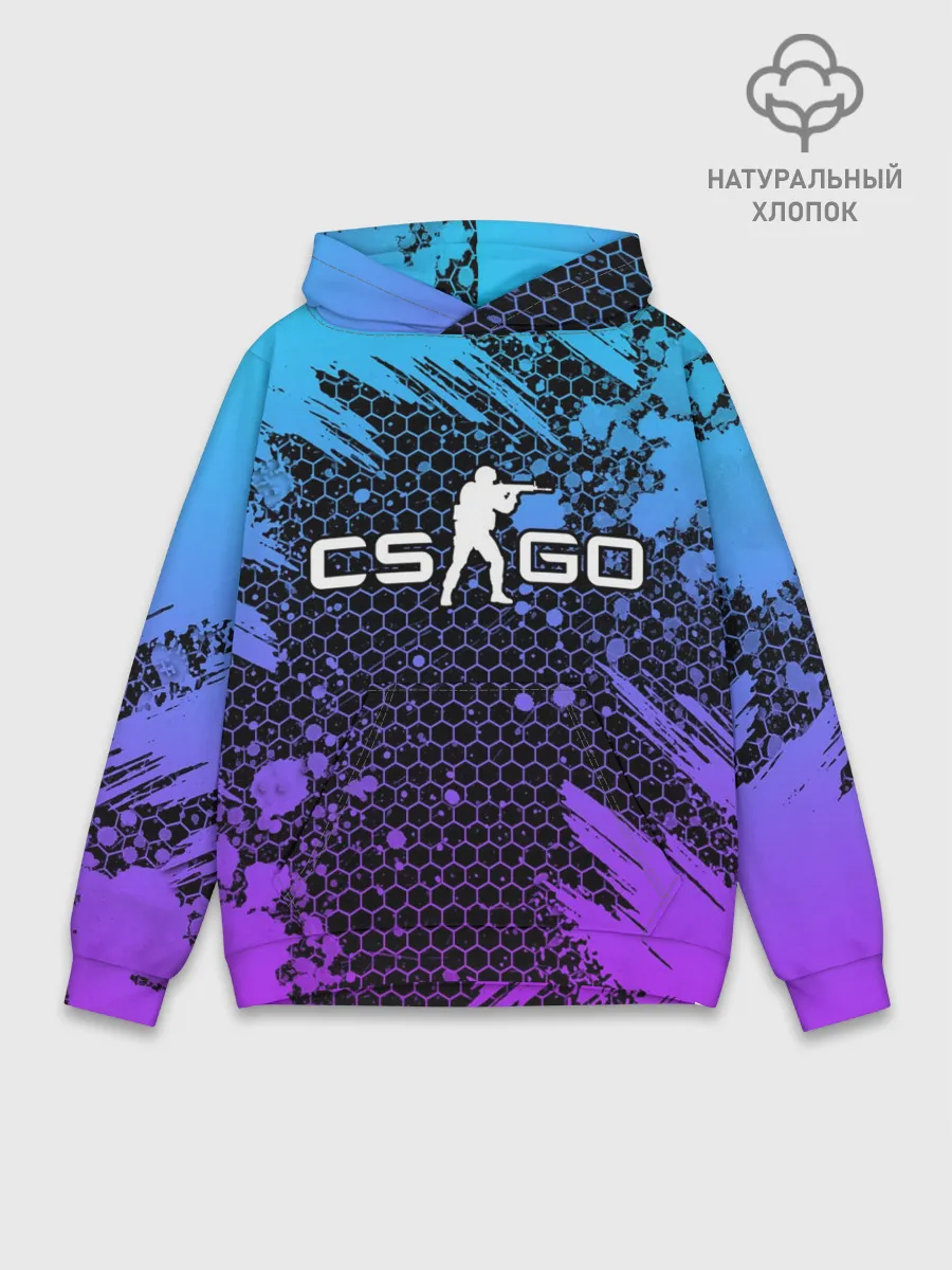 Худи мужской база хлопок / COUNTER STRIKE