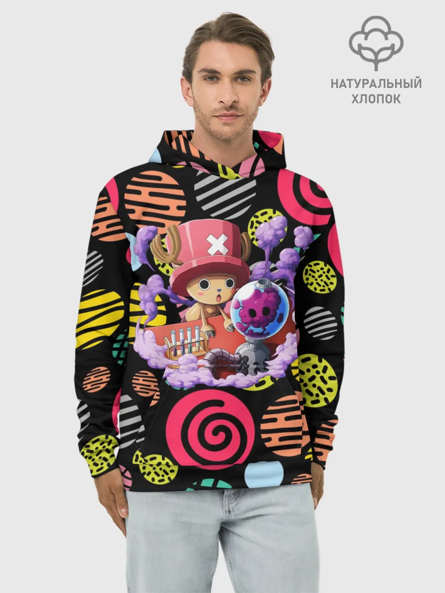 Худи мужской база хлопок / Ван Пис | Чоппер