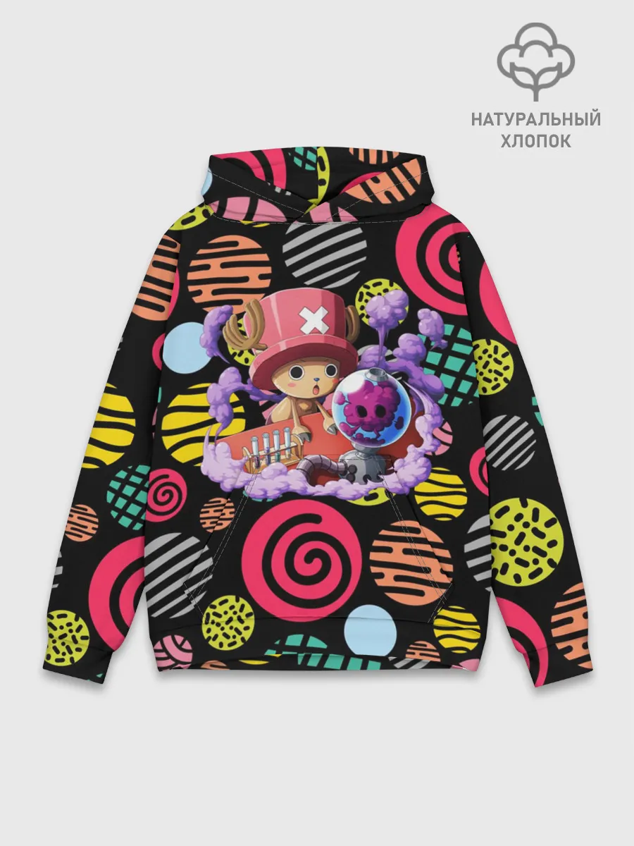 Худи мужской база хлопок / Ван Пис | Чоппер