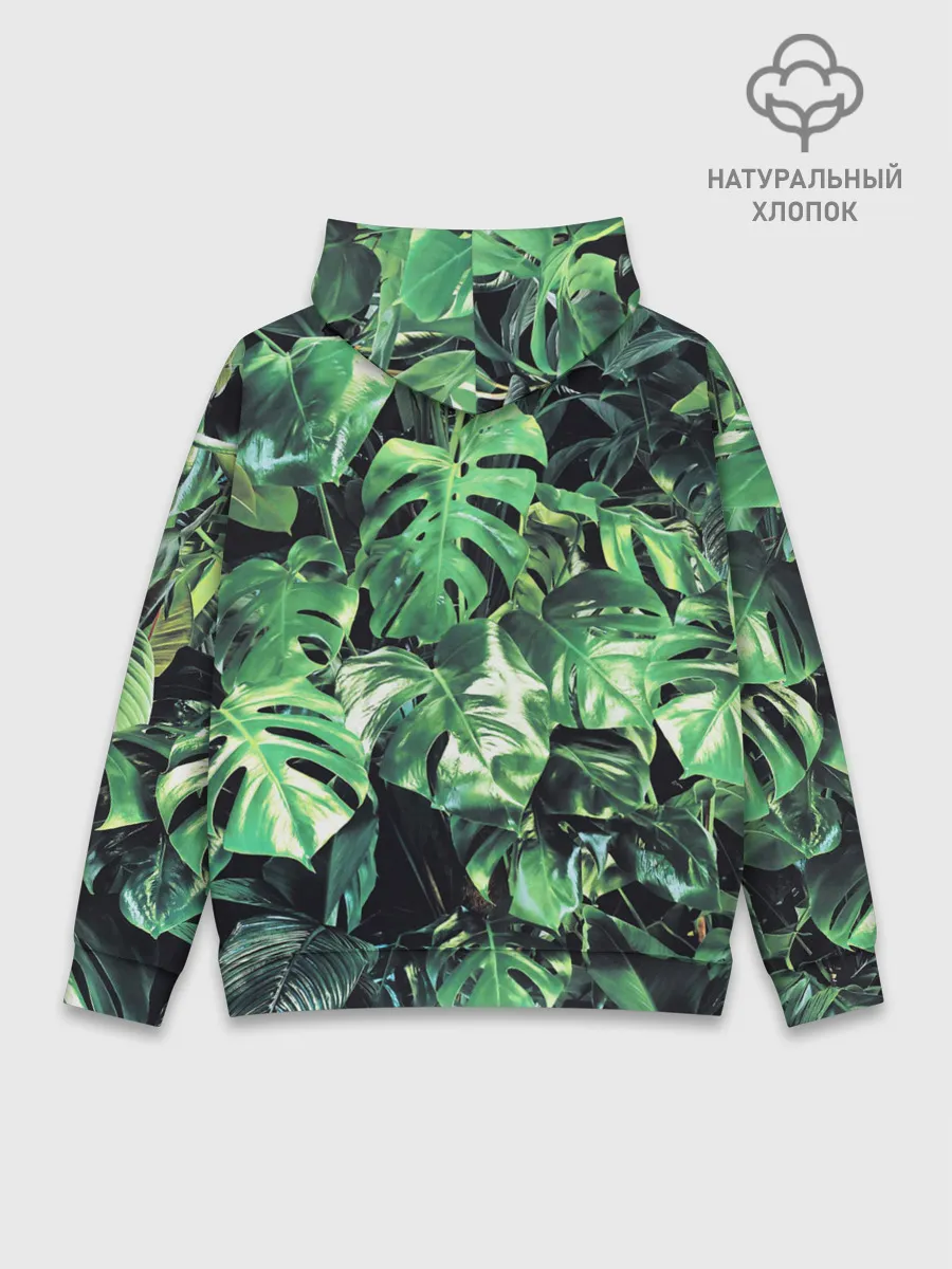 Худи мужской база хлопок / ЛИСТЬЯ