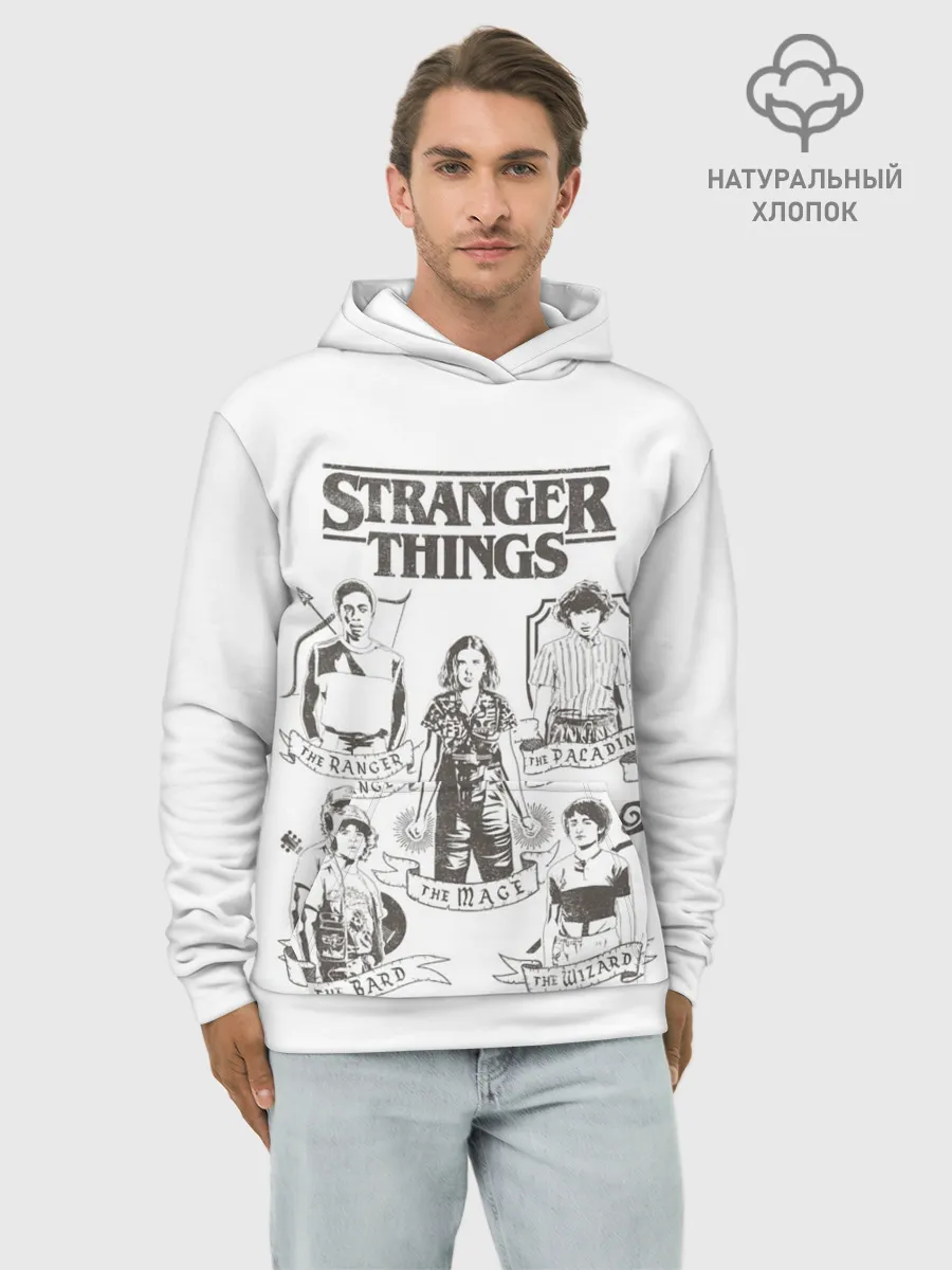 Худи мужской база хлопок / Очень Странные Дела