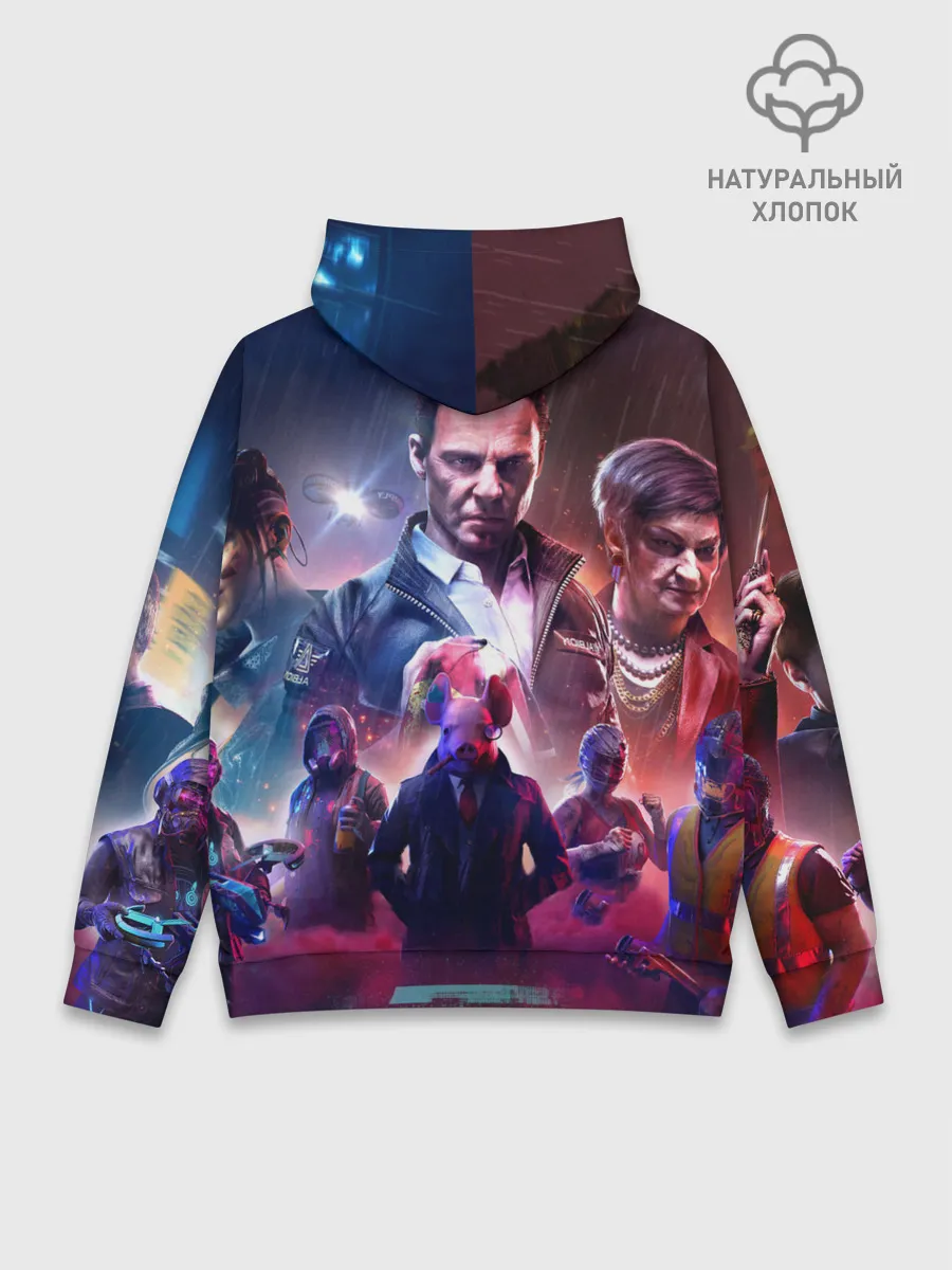 Худи мужской база хлопок / WATCH DOGS:LEGION