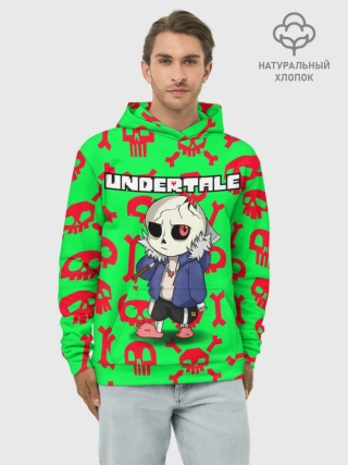 Худи мужской база хлопок / Undertale | Sans