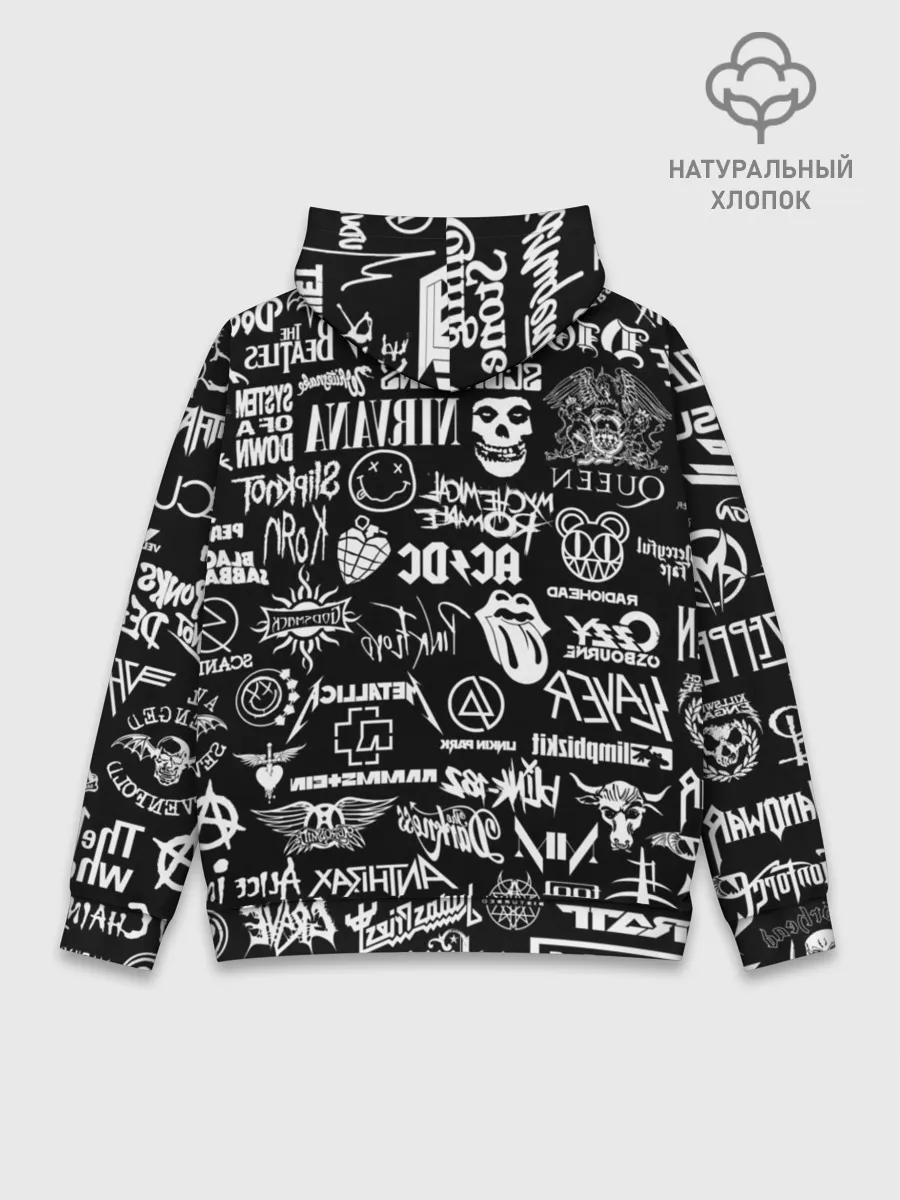 Худи мужской база хлопок / Рок Легенды | Всех времен