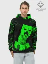 Худи мужской база хлопок / MINECRAFT CREEPER