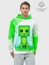 Худи мужской база хлопок / MINECRAFT CREEPER