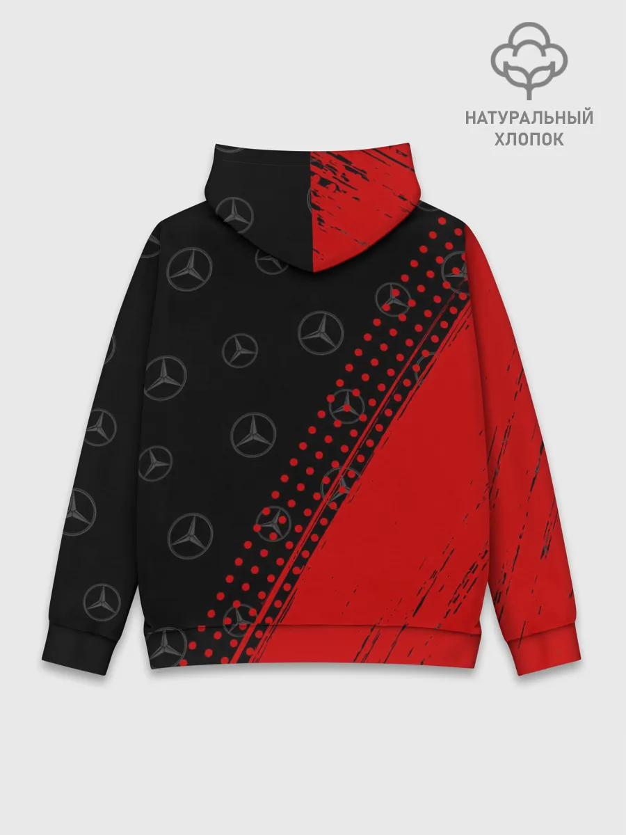 Худи мужской база хлопок / MERCEDES / МЕРСЕДЕС