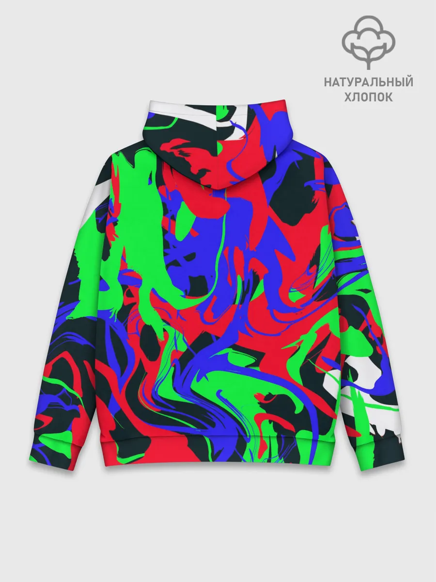 Худи мужской база хлопок / Абстрактные краски