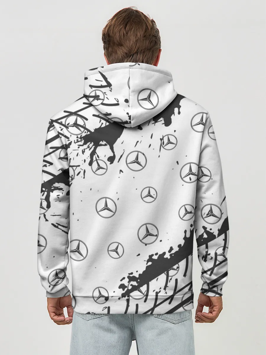 Худи мужской база хлопок / MERCEDES / МЕРСЕДЕС