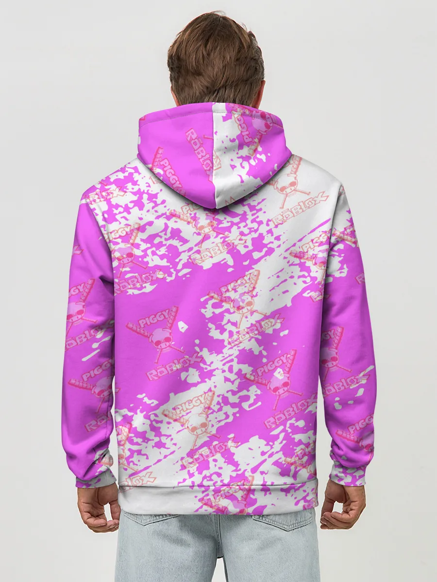 Худи мужской база хлопок / Свинка Пигги из Roblox