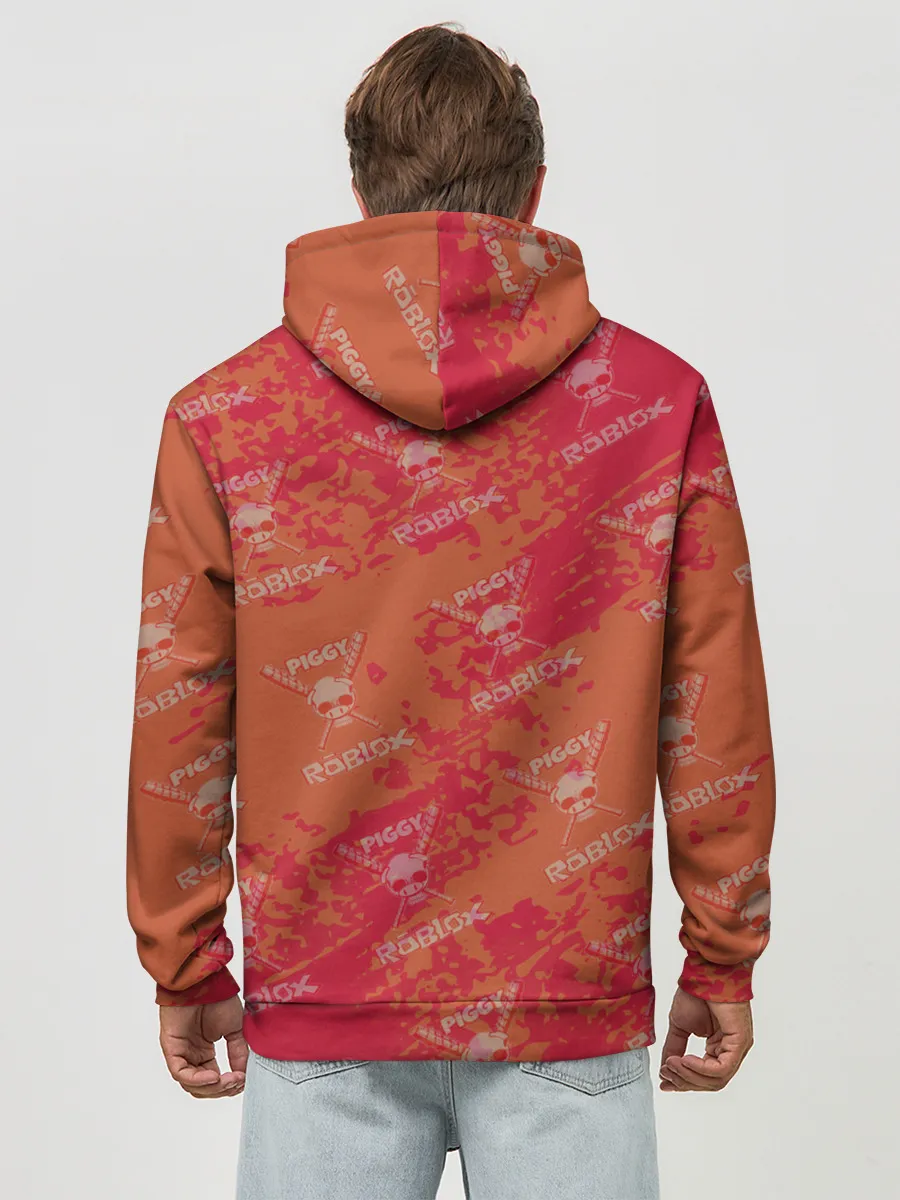 Худи мужской база хлопок / Свинка Пигги из Roblox