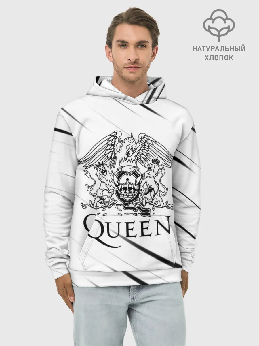 Худи мужской база хлопок / QEEN | Куин