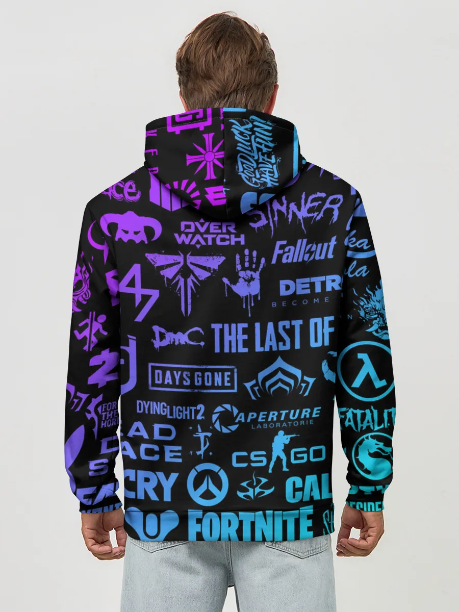 Худи мужской база хлопок / ЛОГОТИПЫ ИГР