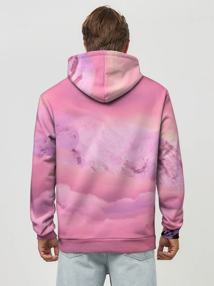 Худи мужской база хлопок / Synthwave EVA Unit 01