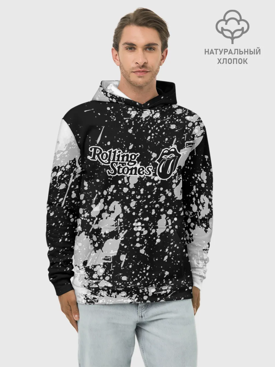 Худи мужской база хлопок / Rolling Stones