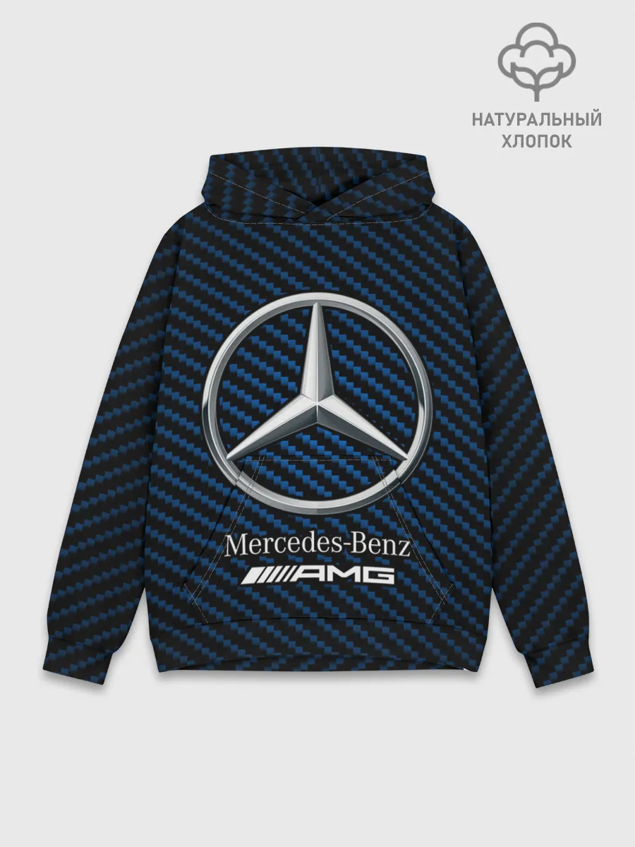 Худи мужской база хлопок / MERCEDES / МЕРСЕДЕС