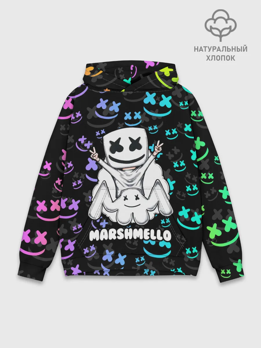 Худи мужской база хлопок / MARSHMELLO