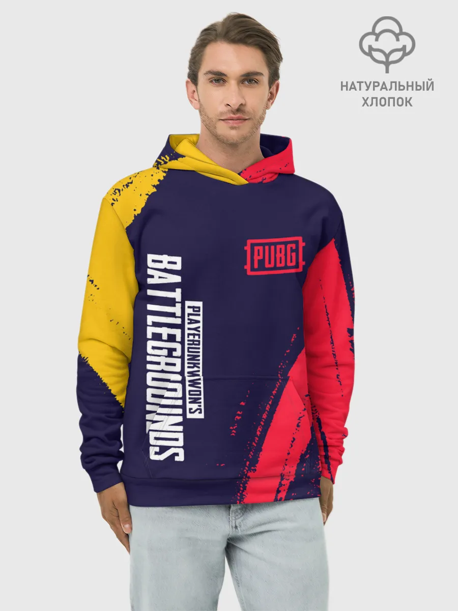 Худи мужской база хлопок / PUBG / ПАБГ