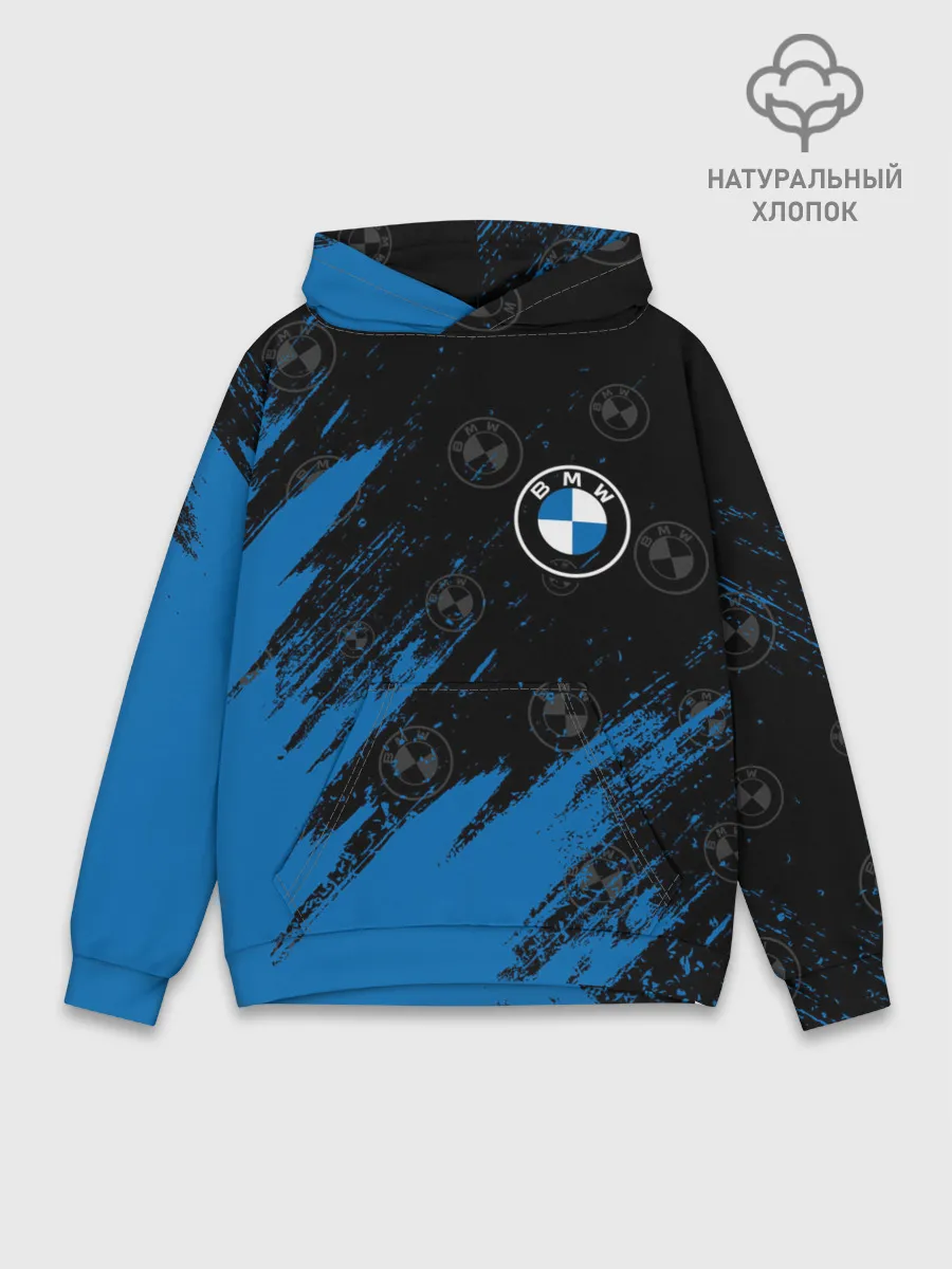 Худи мужской база хлопок / BMW / БМВ