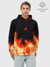 Худи мужской база хлопок / Огонь