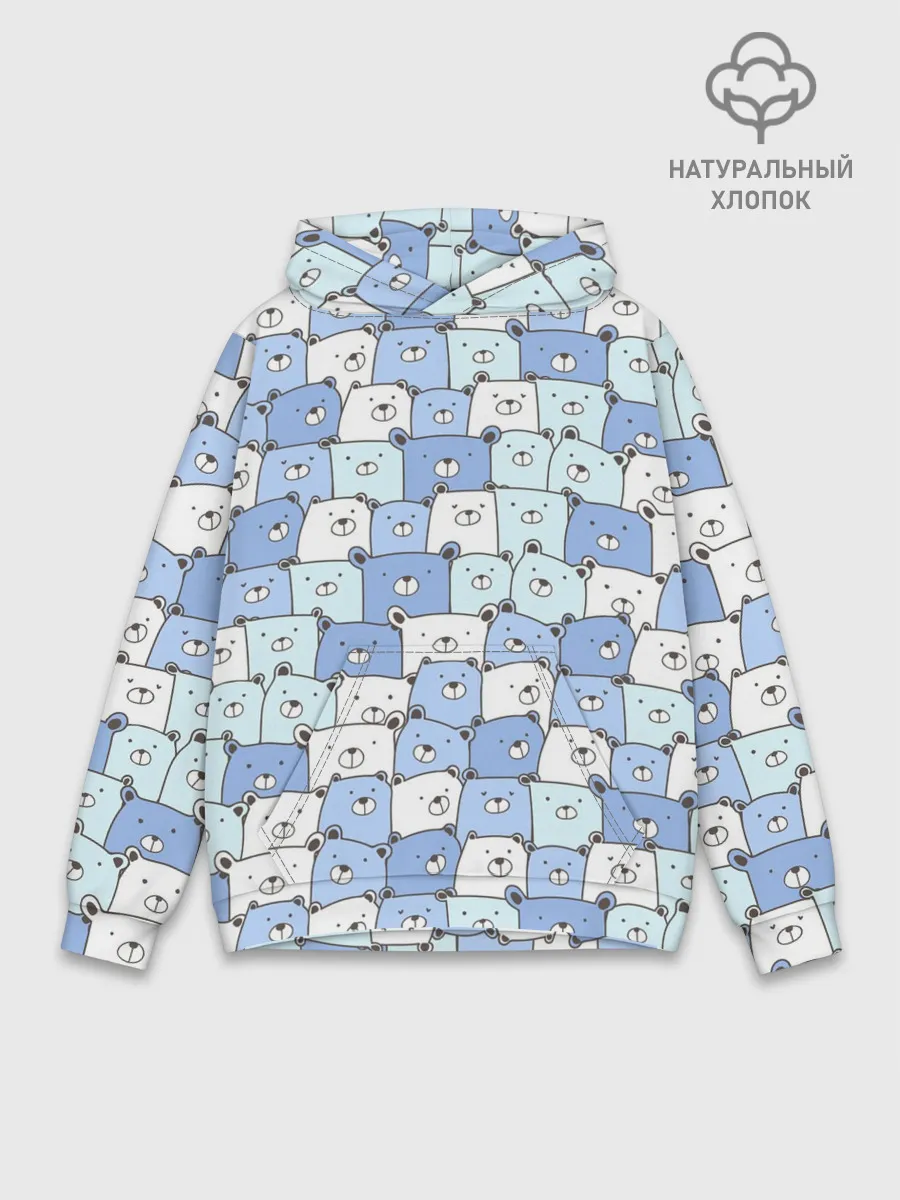 Худи мужской база хлопок / МИШКИ