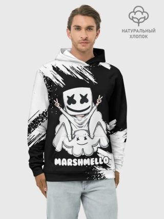 Худи мужской база хлопок / MARSHMELLO