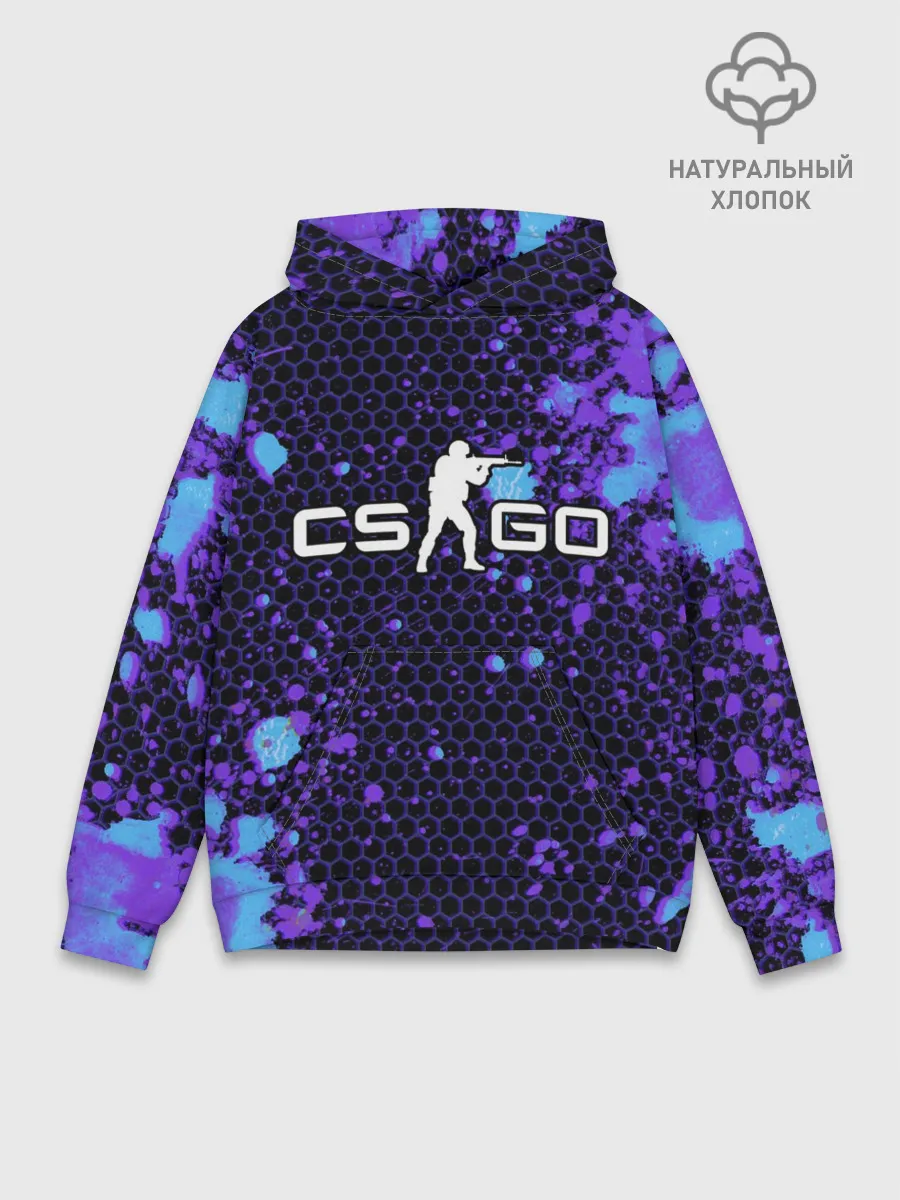 Худи мужской база хлопок / COUNTER STRIKE