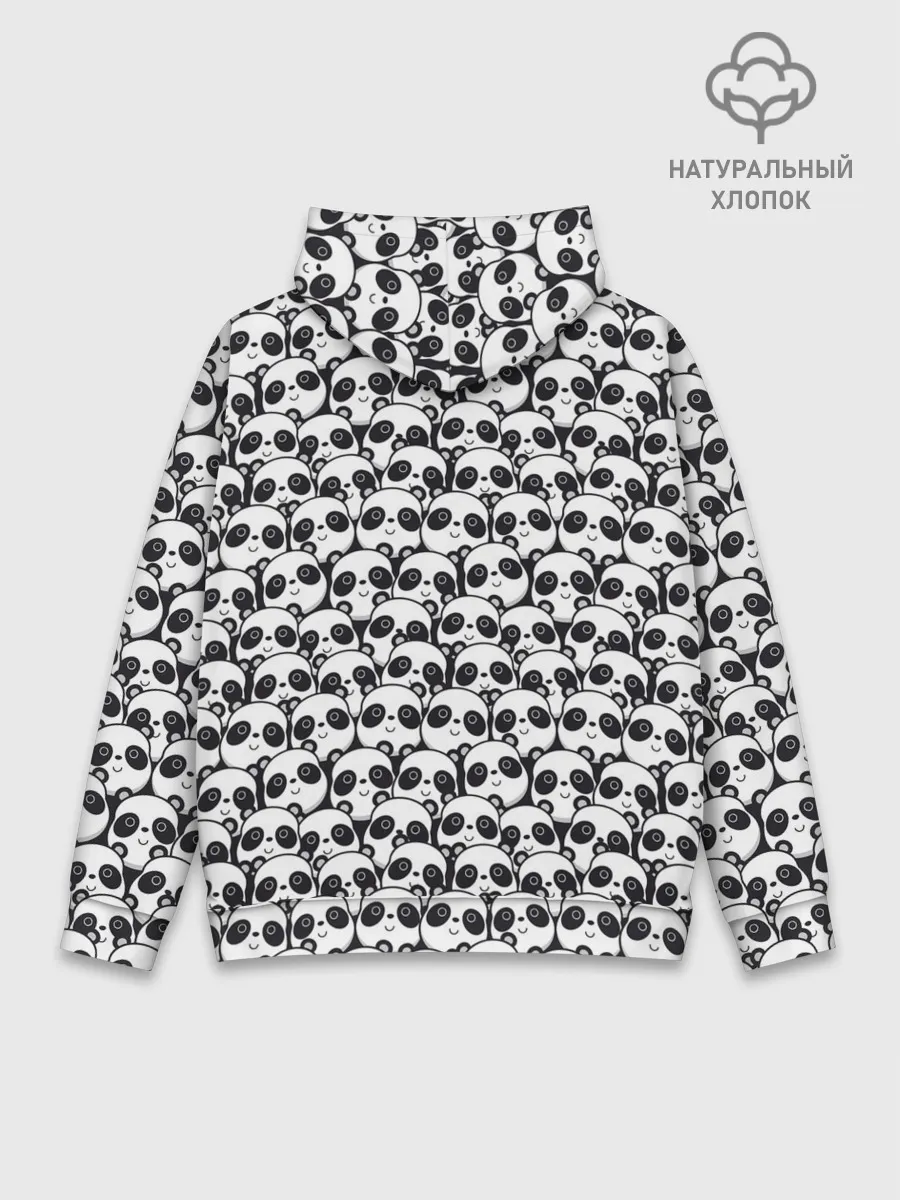 Худи мужской база хлопок / ПАНДЫ