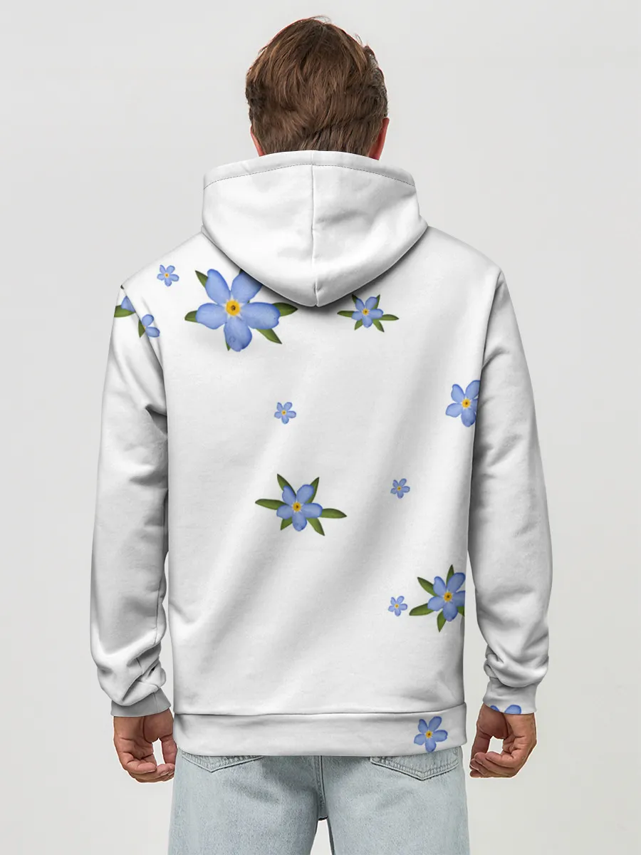 Худи мужской база хлопок / Незабудка