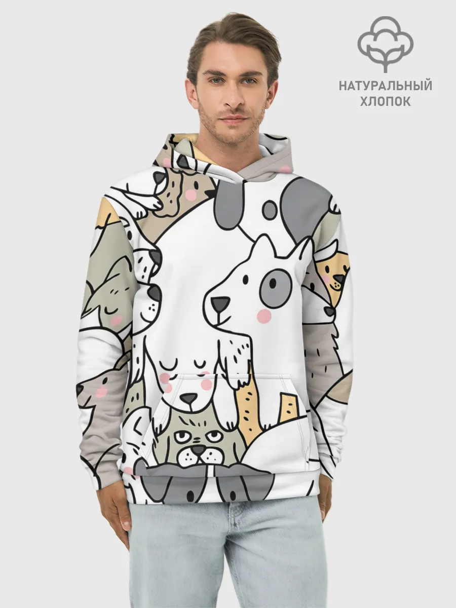 Худи мужской база хлопок / Собачье собрание