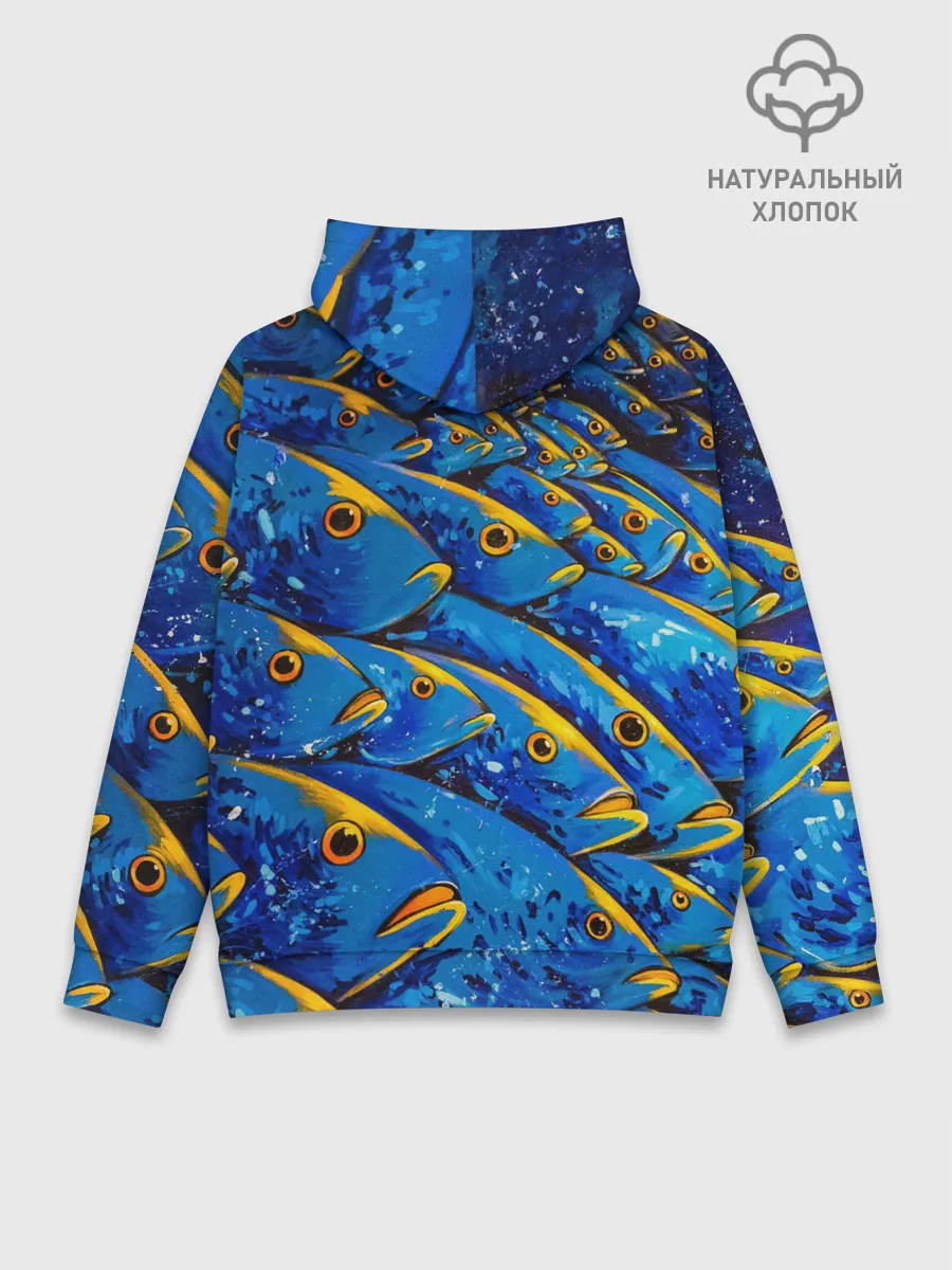 Худи мужской база хлопок / Рыбалка