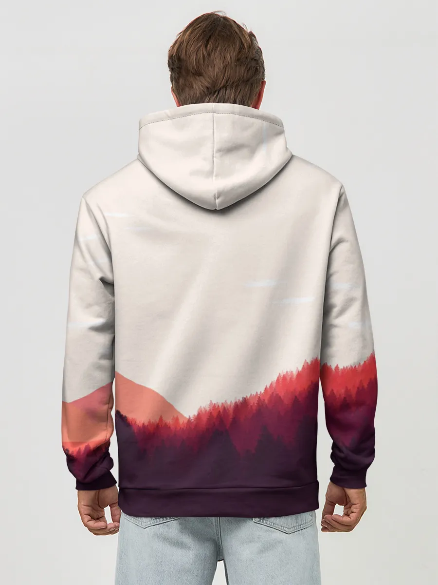 Худи мужской база хлопок / Пейзаж №1