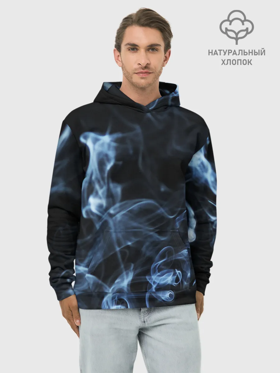 Худи мужской база хлопок / ДЫМ