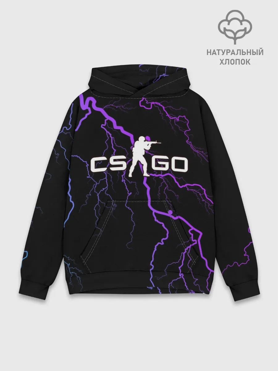 Худи мужской база хлопок / COUNTER STRIKE