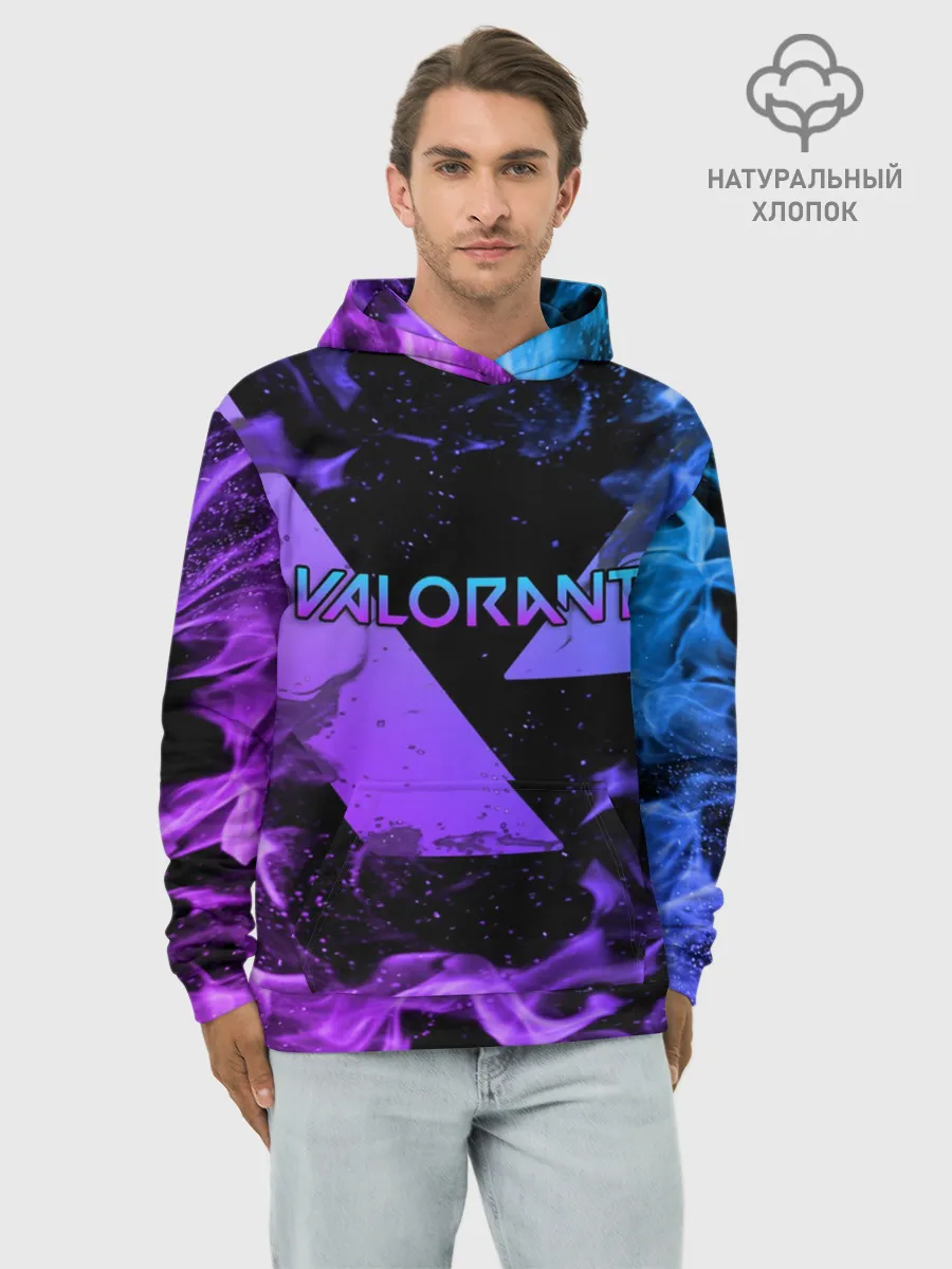 Худи мужской база хлопок / VALORANT