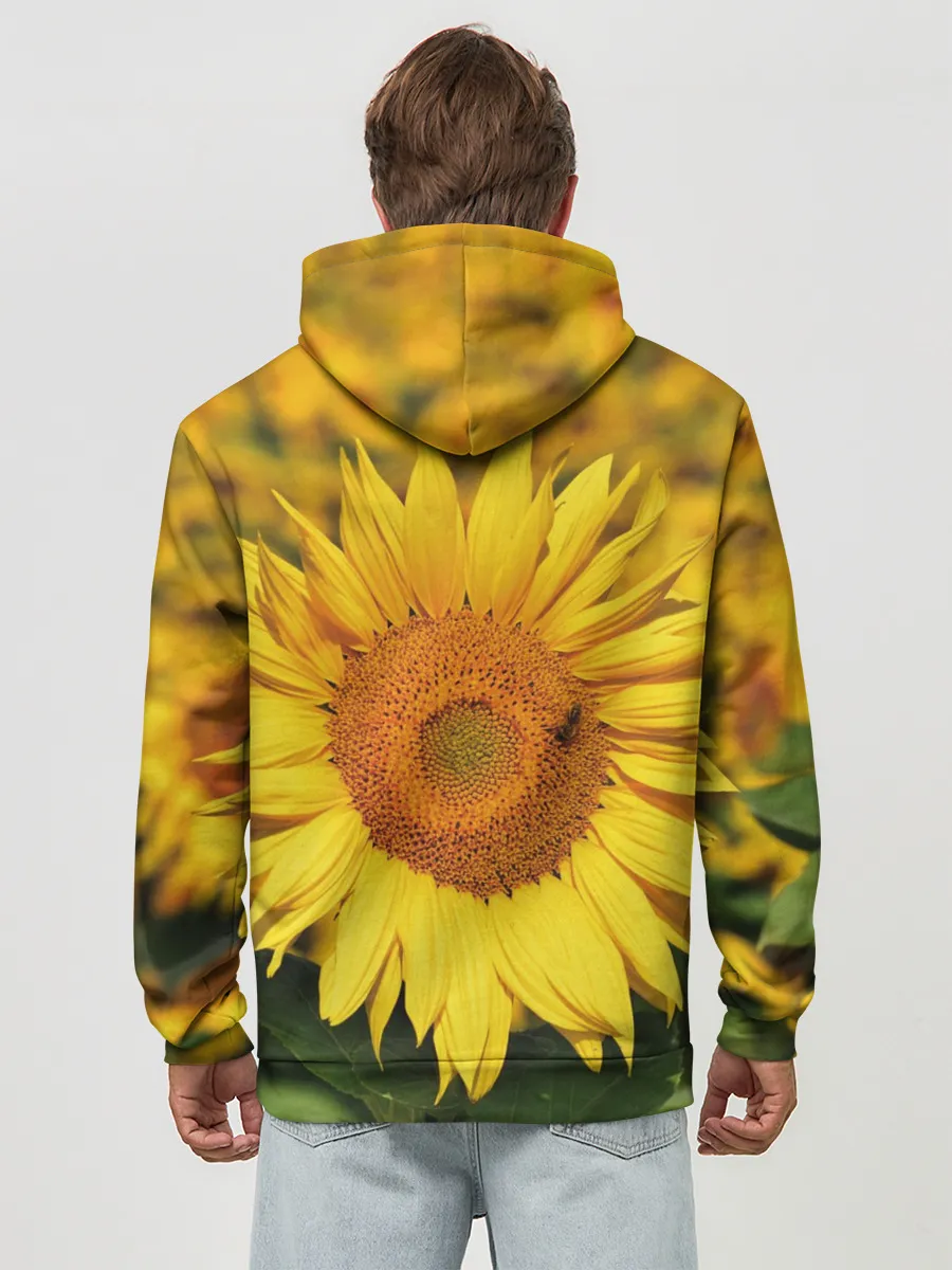 Худи мужской база хлопок / Подсолнух