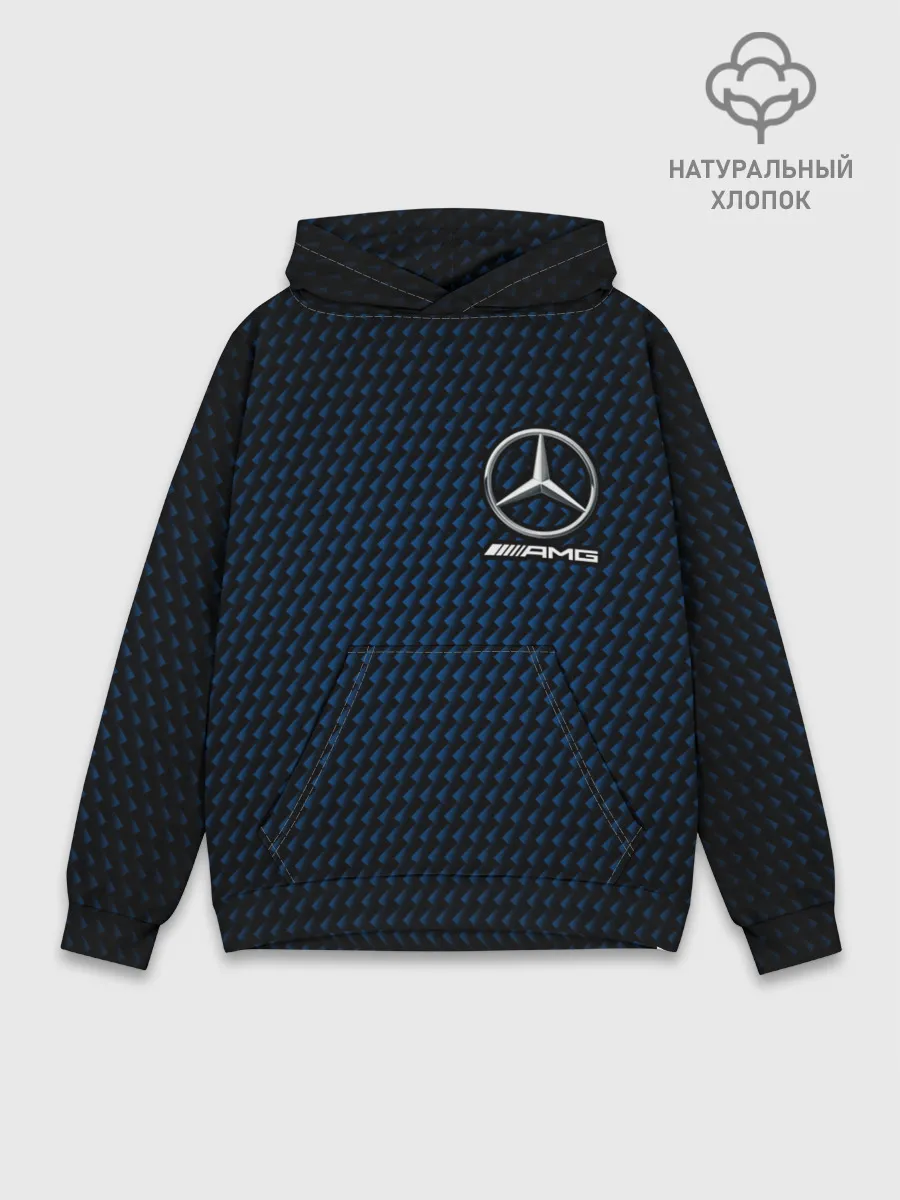 Худи мужской база хлопок / MERCEDES / МЕРСЕДЕС